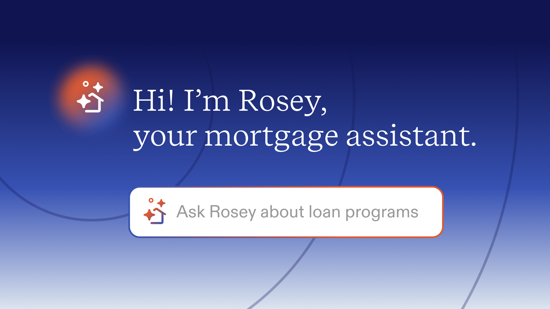 Rosey AI interface answering loan questions