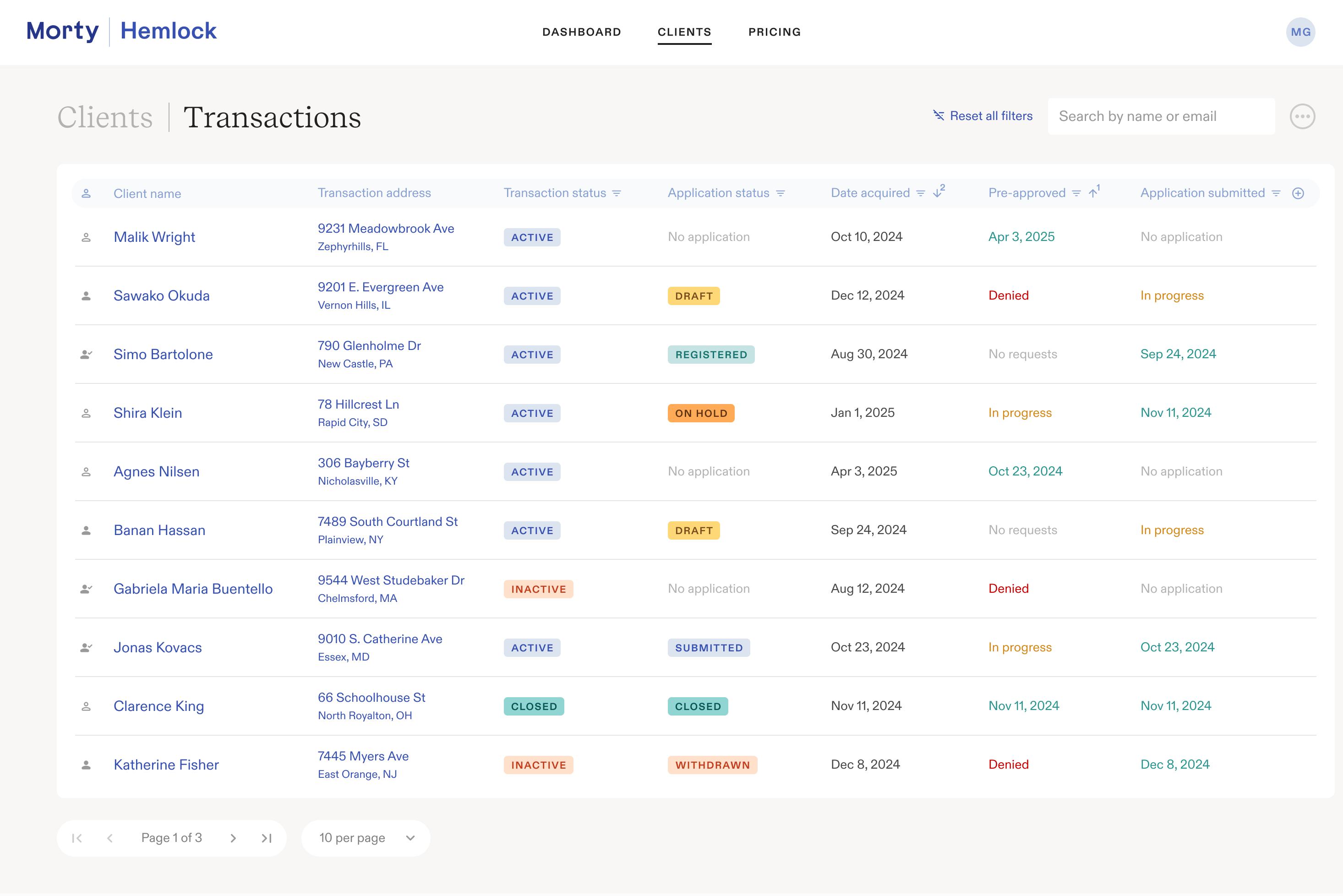Compliance screenshot