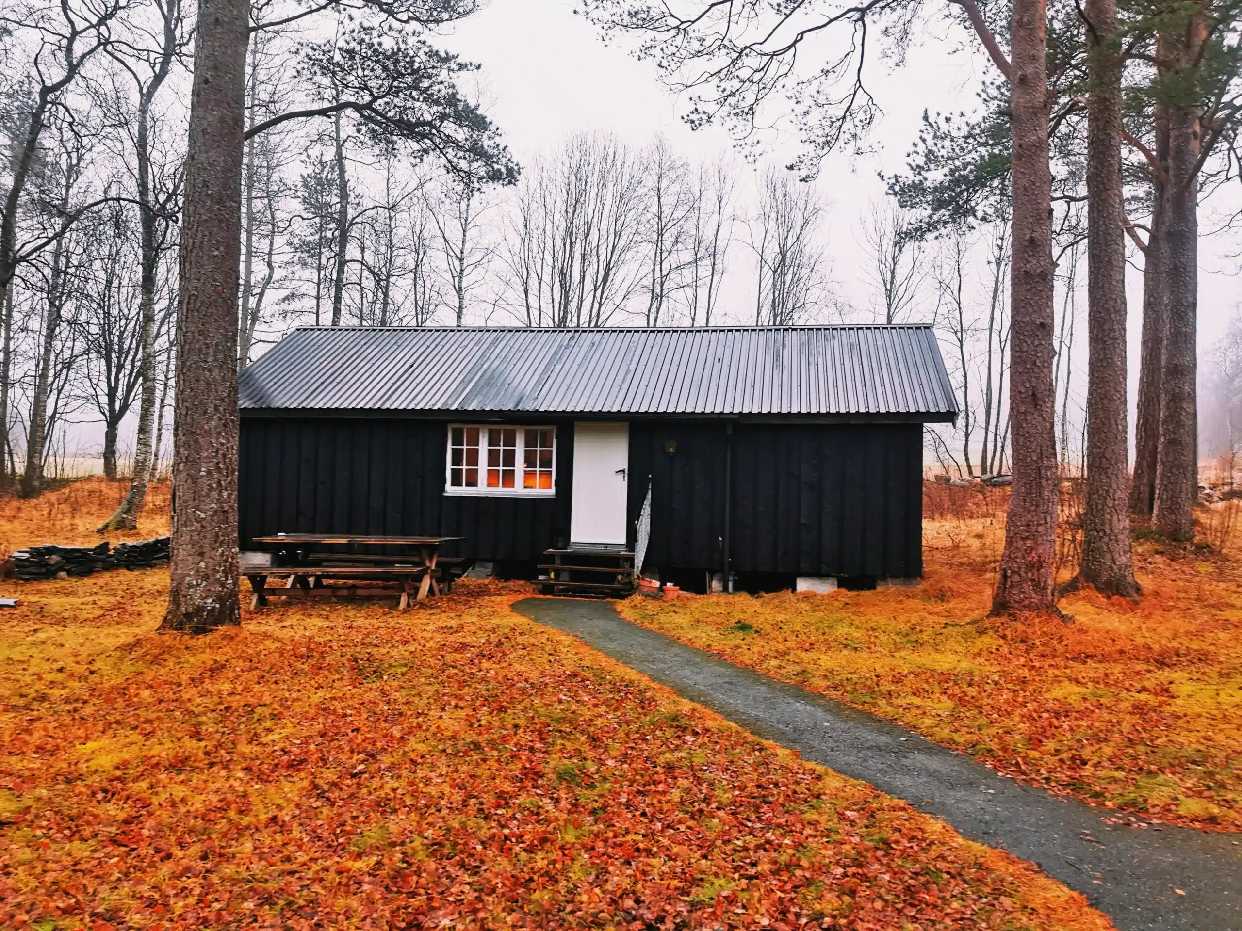 house in teh fall