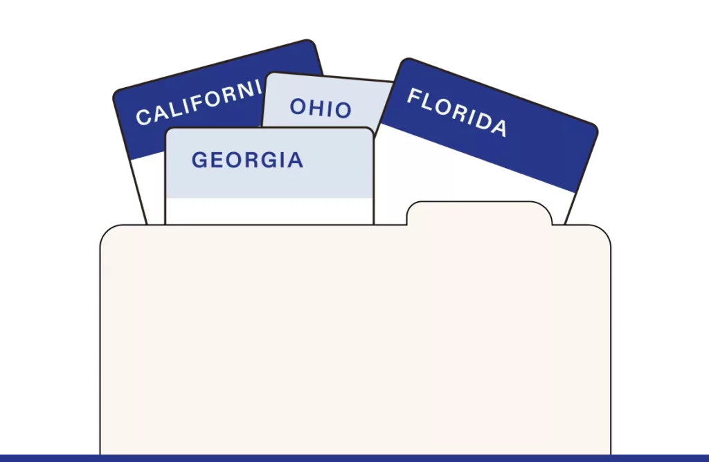 illustration of state licensing guides