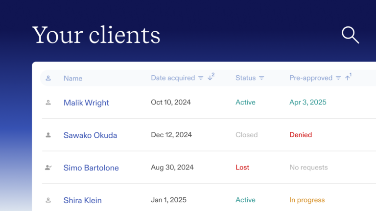 Pipeline View to Streamline Loan Management