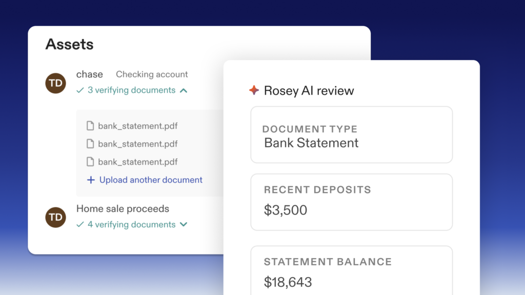 AI document verification for loan officers