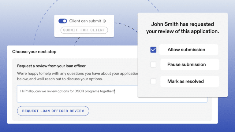 review and submit client applications