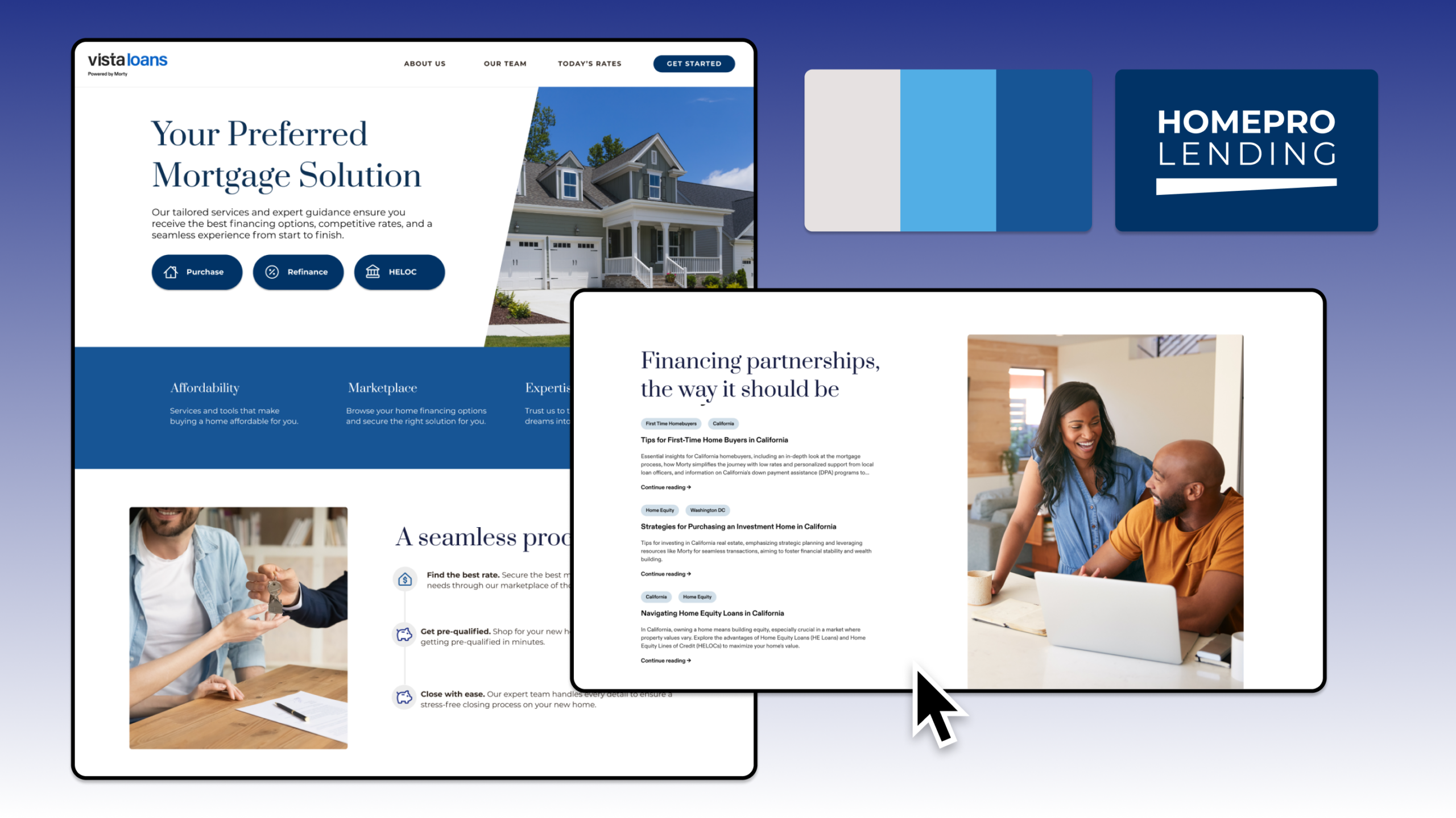 brand and website templates for mortgage brokers
